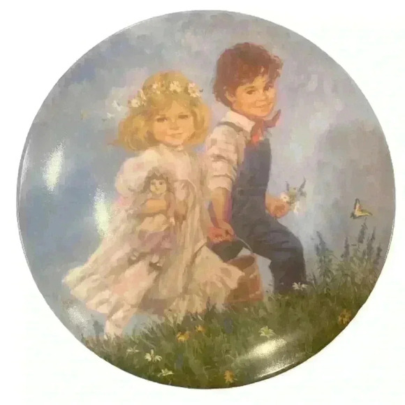 Jack and Jill Reco Mother Goose Collection 1986 vintage collectible plate - Picture 1 of 4